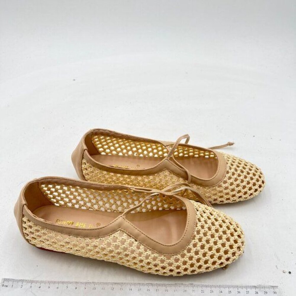 Women Cute Bowtie Closed Square Toe Mary Jane Flats Slip On Cutout Ballet Flat S - Picture 3 of 6